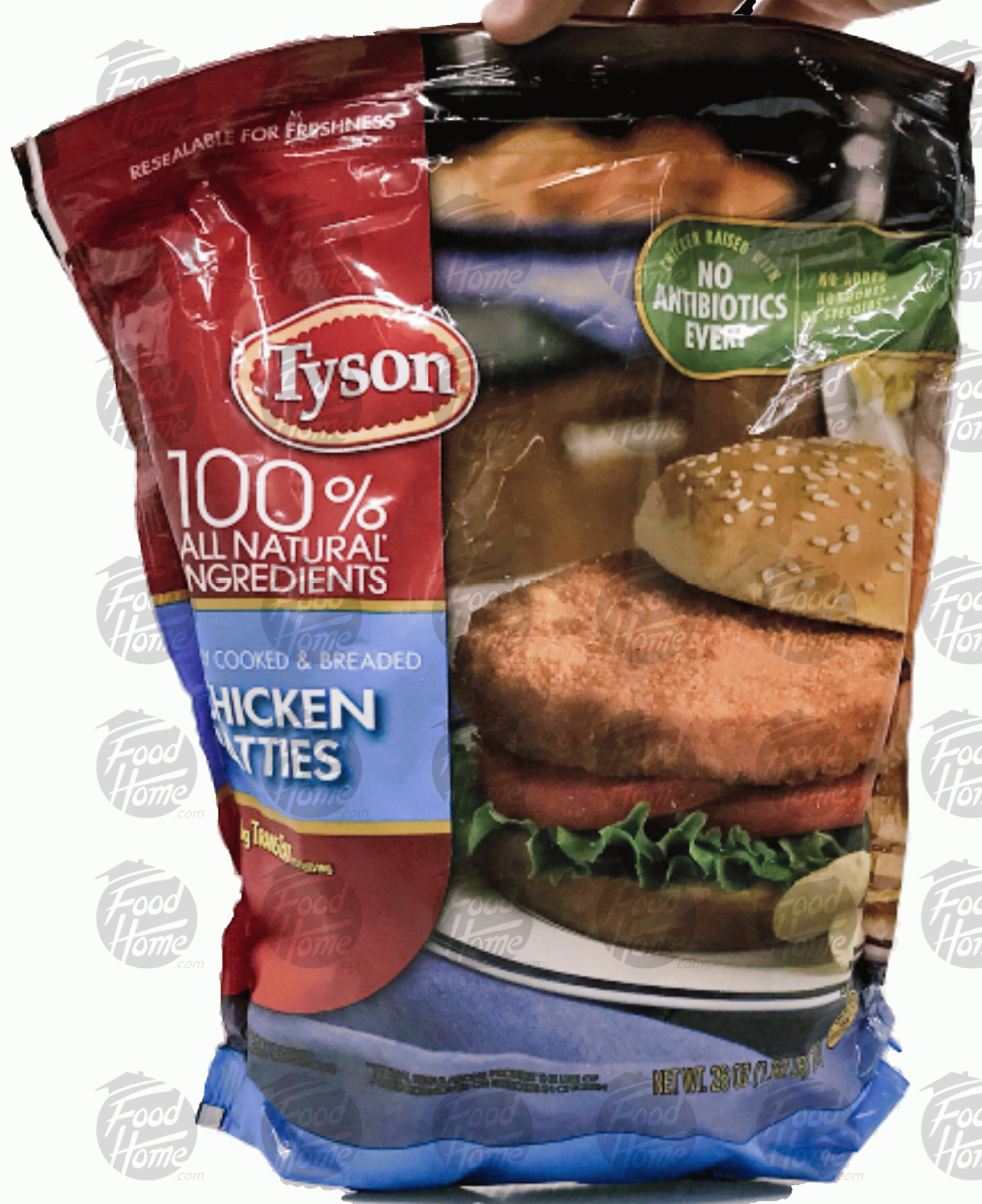 Tyson  fully cooked and breaded chicken patties Full-Size Picture